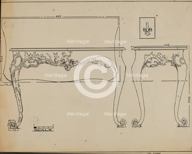Pier Table, c. 1936. Creator: John Garay.