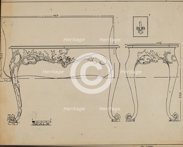 Pier Table, c. 1936. Creator: John Garay.