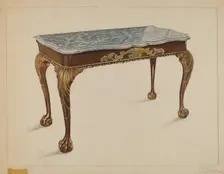 Pier Table, c. 1936. Creator: Nicholas Gorid