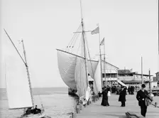 Pier at the inlet, Atlantic City, N.J., c1905. Creator: Unknown
