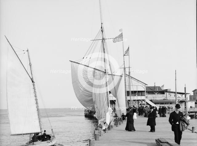 Pier at the inlet, Atlantic City, N.J., c1905. Creator: Unknown.