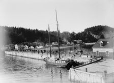 Pier at Murray Bay, St. Lawrence River, between 1880 and 1901. Creator: Unknown