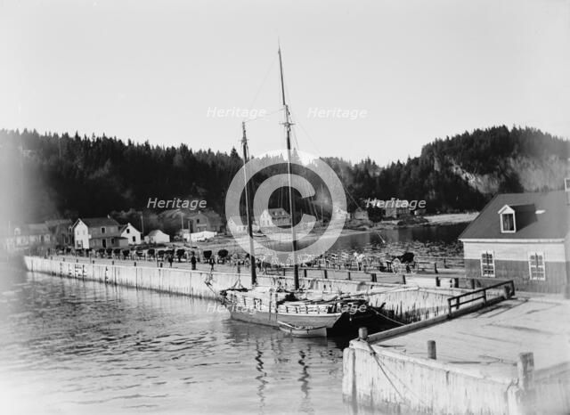 Pier at Murray Bay, St. Lawrence River, between 1880 and 1901. Creator: Unknown.