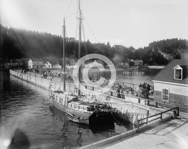 Pier at Murray Bay, St. Lawrence River, between 1890 and 1901. Creator: Unknown.