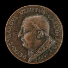 Pier Barbo, Cardinal of San Marco, afterwards Paul II 1455 [obverse], 1455. Creator: Unknown