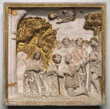 Pier Francesco Visconti, Court of Saliceto, Adoring the Christ Child, shortly after 1484. Creator: Benedetto Briosco (Italian, c. 1460-aft 1514), workshop of ; Tomaso Cazzaniga (Italian), and