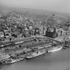 Pier Head, Liverpool, Merseyside, July 1964. Artist: Aerofilms