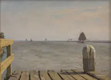 Pier in Enkhuizen, 1918. Creator: Tholen, Willem Bastiaan (1860-1931)