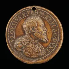 Pier Luigi Farnese, 1503-1547, 1st Duke of Parma and Piacenza 1545 [obverse], 1545/1547. Creator: Gian Federigo Bonzagna