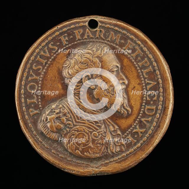 Pier Luigi Farnese, 1503-1547, 1st Duke of Parma and Piacenza 1545 [obverse], 1545/1547. Creator: Gian Federigo Bonzagna.