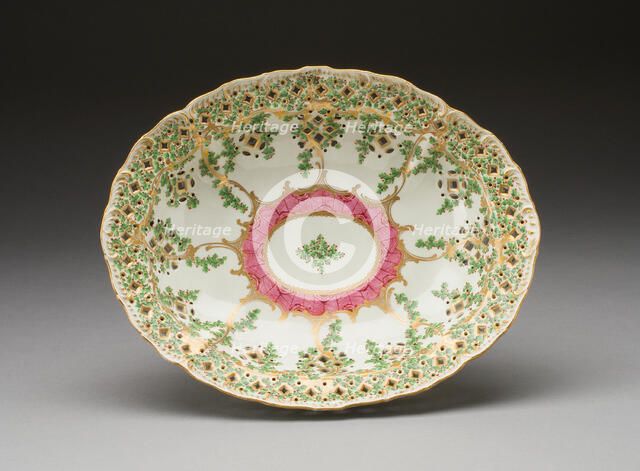Pierced Dish, Worcester, c. 1775. Creator: Royal Worcester.