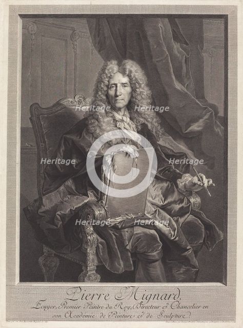 Pierre Mignard, 1744. Creator: Georg Friedrich Schmidt.