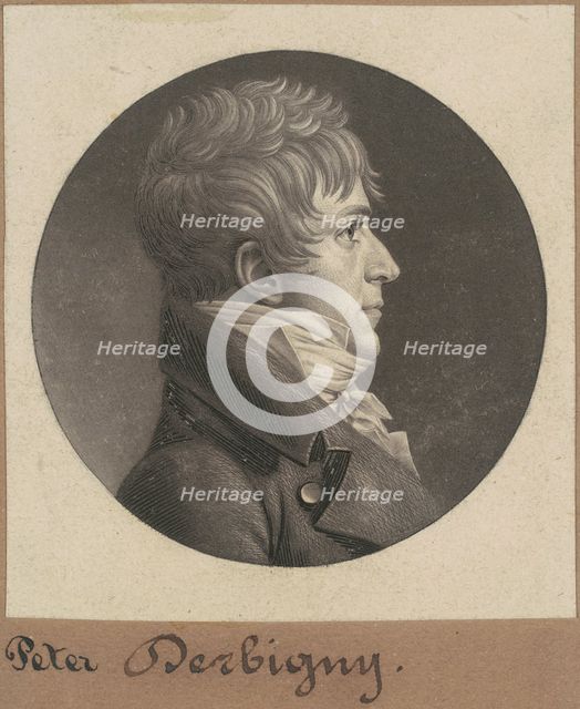 Pierre Auguste Charles Bourguignon Derbigny, 1805. Creator: Charles Balthazar Julien Févret de Saint-Mémin.