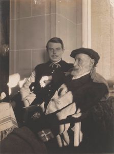 Pierre-Auguste and Jean Renoir, c. 1916. Creator: Bonnard, Pierre (1867-1947)
