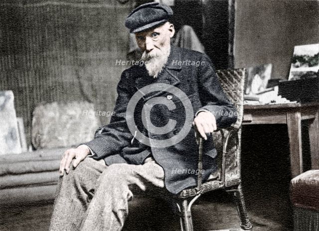 Pierre-Auguste Renoir, French artist, 1917. Artist: Unknown