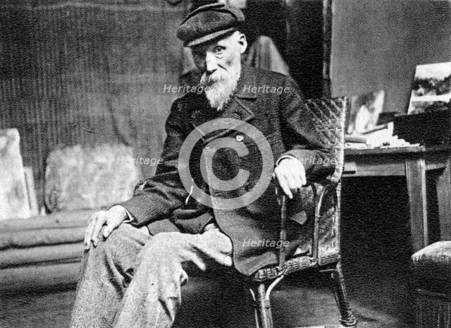 Pierre-Auguste Renoir, French artist, 1917. Artist: Unknown