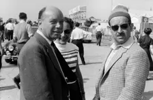 Pierre About with Maurice Trintignant