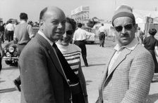 Pierre About with Maurice Trintignant