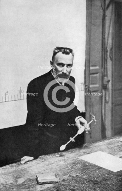 Pierre Curie, French chemist, when Professor of Physics at the Sorbonne, 1906. Artist: Unknown
