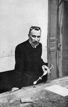 Pierre Curie, French chemist, when Professor of Physics at the Sorbonne, 1906. Creator: Unknown