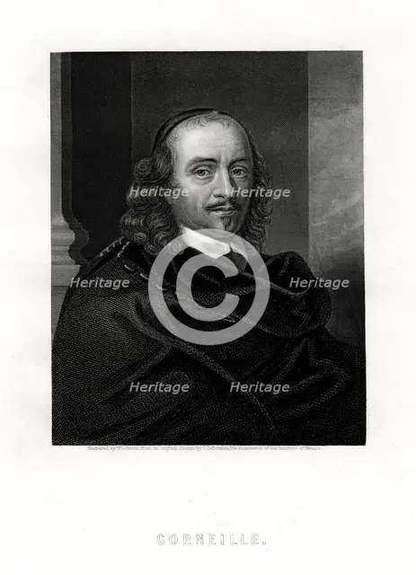 Pierre Corneille, French tragedian and dramatist, 19th century. Artist: Woolnoth