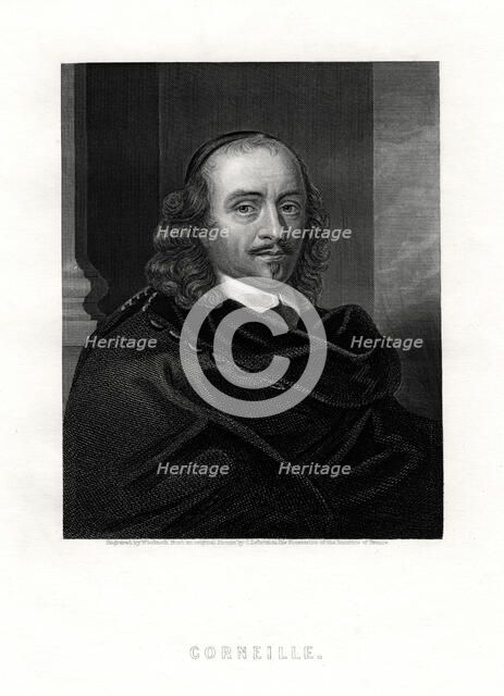 Pierre Corneille, French tragedian and dramatist, 19th century. Artist: Woolnoth