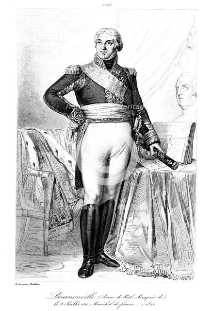 Pierre de Ruel (1752-1821), marquis de Beurnonville, French general, 1839. Creator: Darodes.