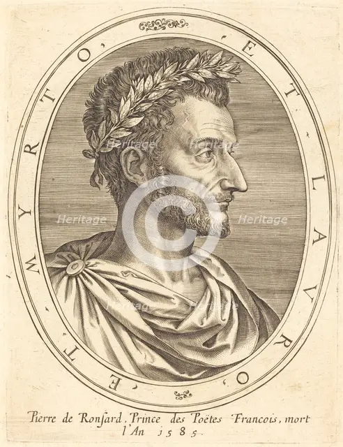 Pierre de Ronsard. Creator: Michel Lasne.