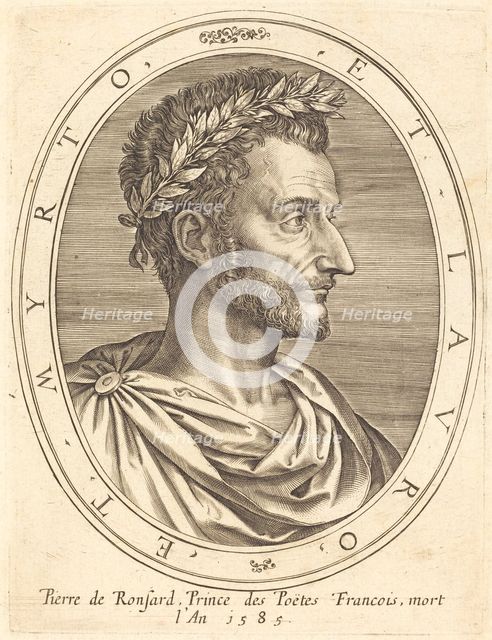 Pierre de Ronsard. Creator: Michel Lasne.