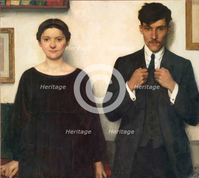 Pierre et Valentine, 1925. Creator: Devambez, André Victor Édouard (1867-1943).