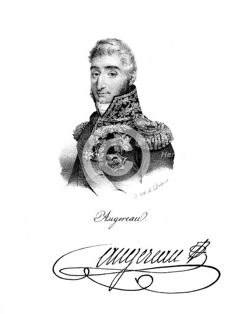 Pierre Francois Charles Augereau, Duke of Castiglione (1757-1816), French soldier. Artist: Unknown