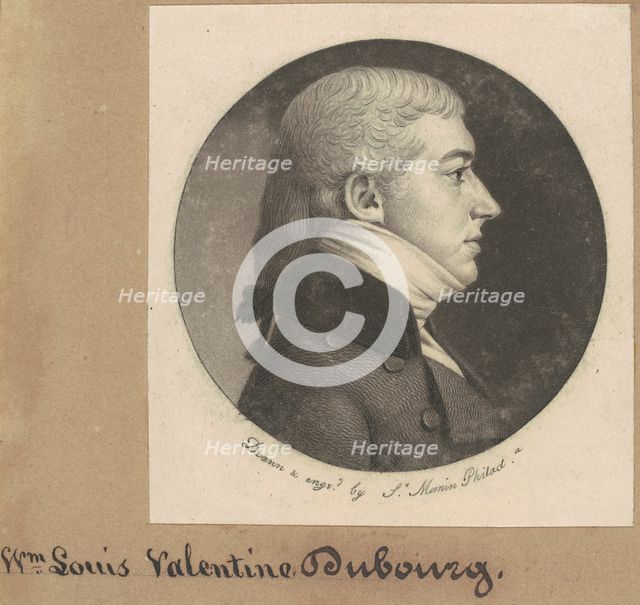 Pierre François DuBourg, 1800. Creator: Charles Balthazar Julien Févret de Saint-Mémin.