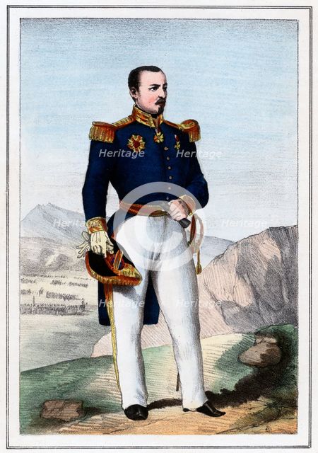 Pierre Francois Joseph Bosquet, French soldier, 1857. Artist: Anon
