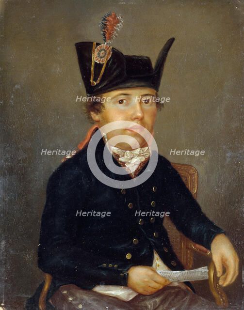 Pierre-François Palloy, dit le Patriote (1755-1835), entrepreneur chargé de la démolition..., c1789. Creator: A Donchery.