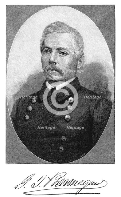 Pierre Gustave Toutant Beauregard, American soldier, 1863. Artist: Unknown