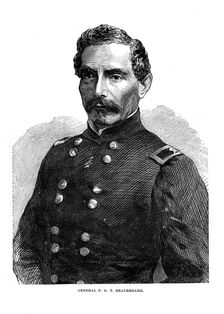 Pierre Gustave Toutant de Beauregard, American soldier, c1860s