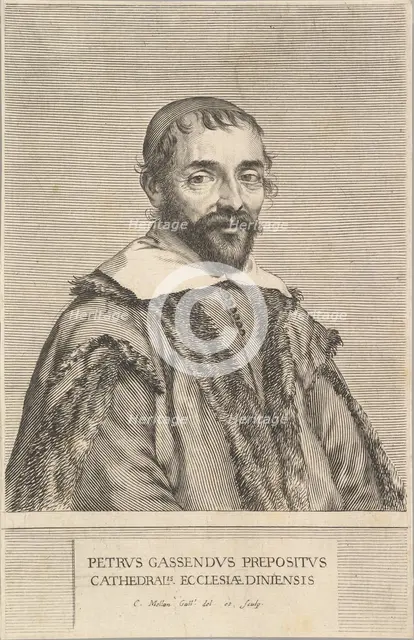 Pierre Gassendi, ca. 1637 or 1638. Creator: Claude Mellan.