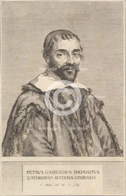 Pierre Gassendi, ca. 1637 or 1638. Creator: Claude Mellan.