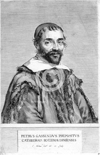 Pierre Gassendi, French philosopher and scientist, 17th century. Creator: Claude Mellan.