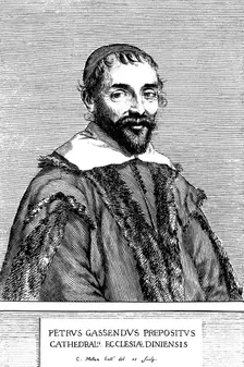 Pierre Gassendi, French philosopher, scientist, astronomer, and mathematician, 17th century. Artist: Claude Mellan