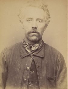 Pierre. Joseph, Adrien. 42 ans, né à Rouen (Seine-Inférieure). Canneleur de chaises. Anarc..., 1894. Creator: Alphonse Bertillon