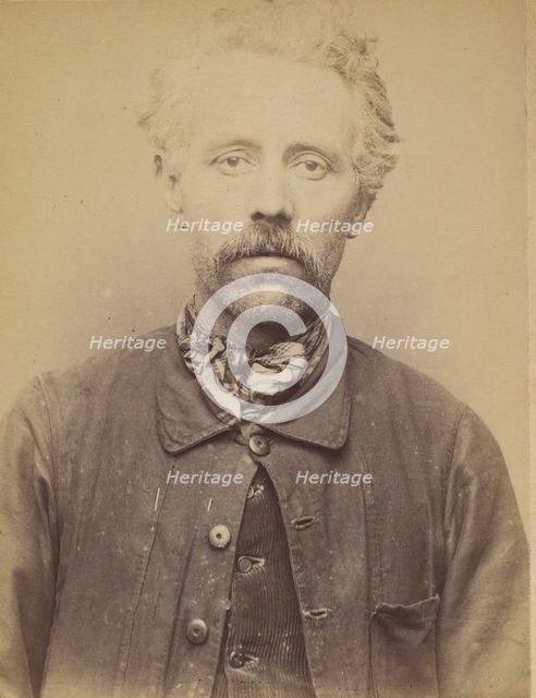 Pierre. Joseph, Adrien. 42 ans, né à Rouen (Seine-Inférieure). Canneleur de chaises. Anarc..., 1894. Creator: Alphonse Bertillon.