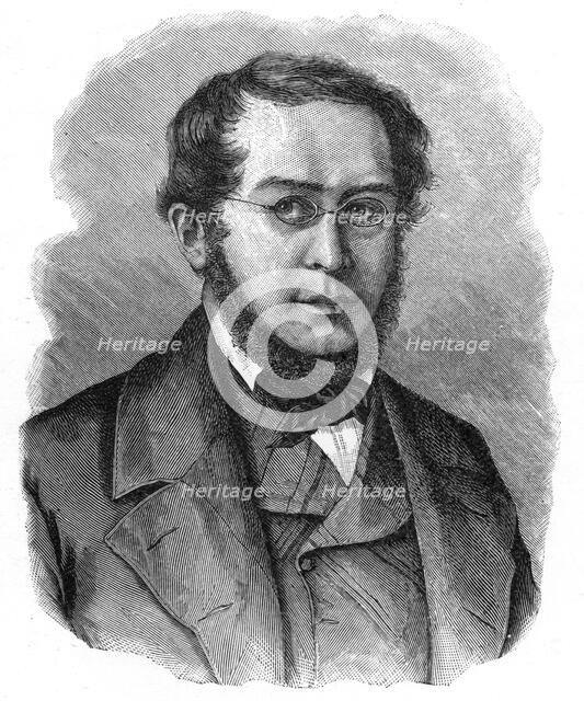 Pierre-Joseph Proudhon, 19th century French mutualist political philosopher, (1903). Artist: Unknown