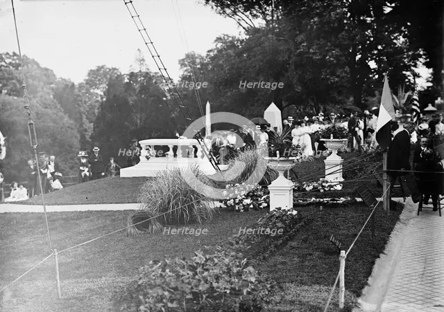 Pierre L'Enfant, Major of France - Dedication of Tomb And Memorial At Arlington, April 28, 1909. Creator: Harris & Ewing.
