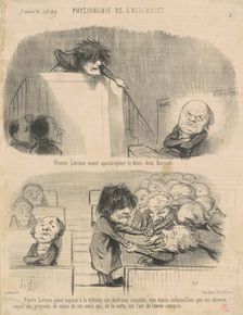 Pierre Leroux Osant apostrophe ..., 19th century. Creator: Honore Daumier