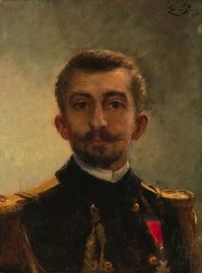 Pierre Loti (1850-1923) as officer. Creator: De Pury, Jean-Edmond (1845-1911)