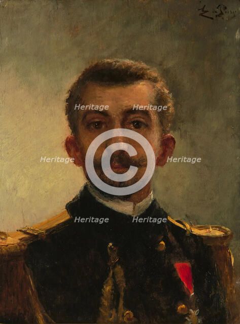 Pierre Loti (1850-1923) as officer. Creator: De Pury, Jean-Edmond (1845-1911).