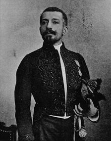Pierre Loti in the uniform of a member of the Academie Francaise 1892, (1903). Creator: Louis Marie Julien Viaud