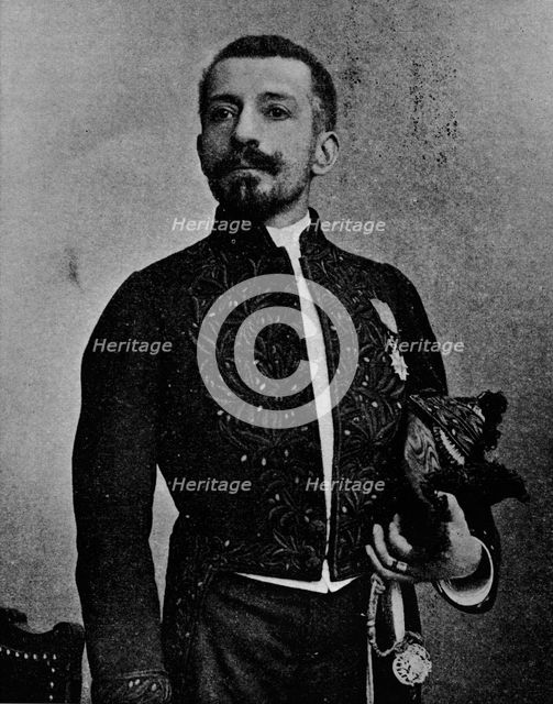 'Pierre Loti in the uniform of a member of the Academie Francaise', 1892, (1903). Creator: Louis Marie Julien Viaud.