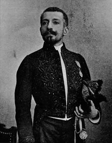 Pierre Loti in the uniform of a member of the Academie Francaise 1892, (1903). Creator: Louis Marie Julien Viaud